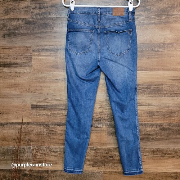 Madewell Jeans Size 28 Skinny 10" High Rise Tummy Control Rosecliff Wash H6319 - Picture 2 of 13